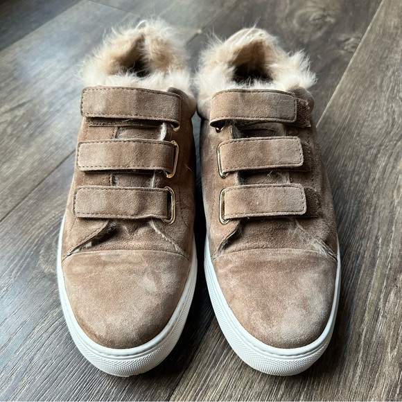 Rachel Zoe Boe Suede/ Fur Sneakers - Picture 2 of 12